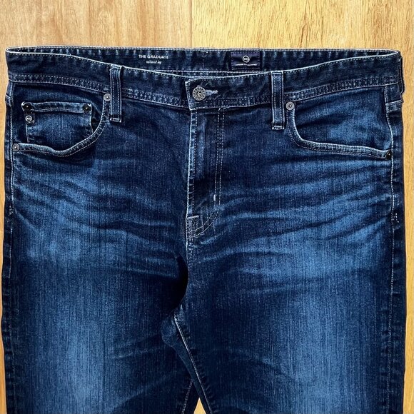 ADRIANO GOLDSCHMIED AG THE GRADUATE TAILORED LEG MEN’S JEANS sz 36W X 31L - Picture 2 of 14